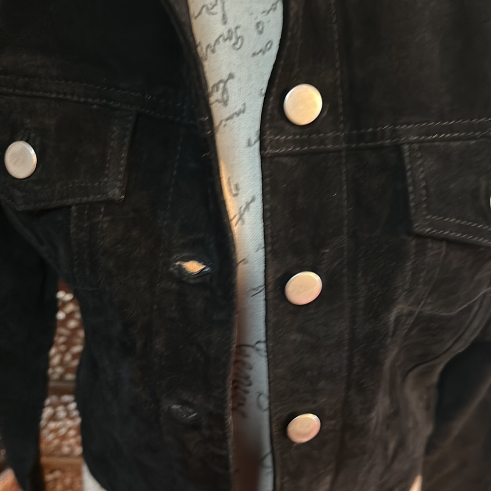 Button Down Suede Jacket - image 2